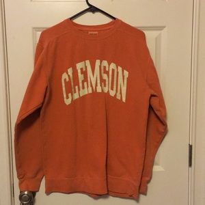 Orange Clemson Crewneck Sweatshirt